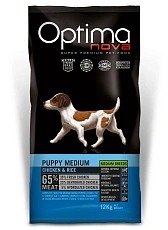 Optimanova Puppy Medium (Курица и рис)